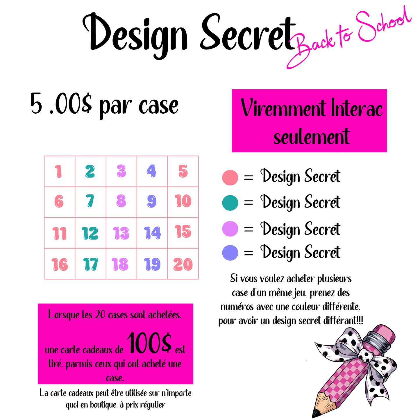 Design Secret - Thème Back To School - Case 5