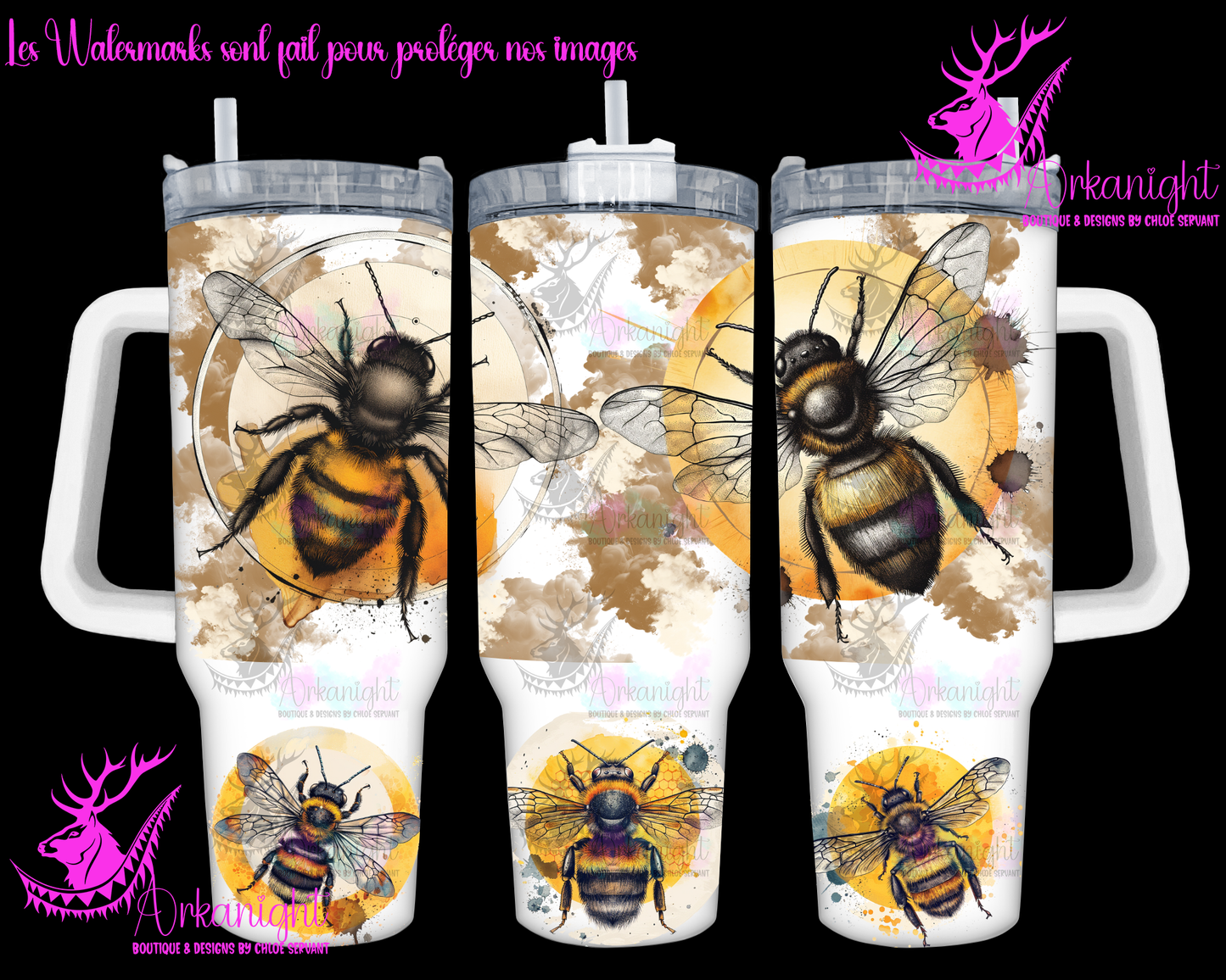 Numérique 40 oz - Lines Arts - Vintage HoneyBee