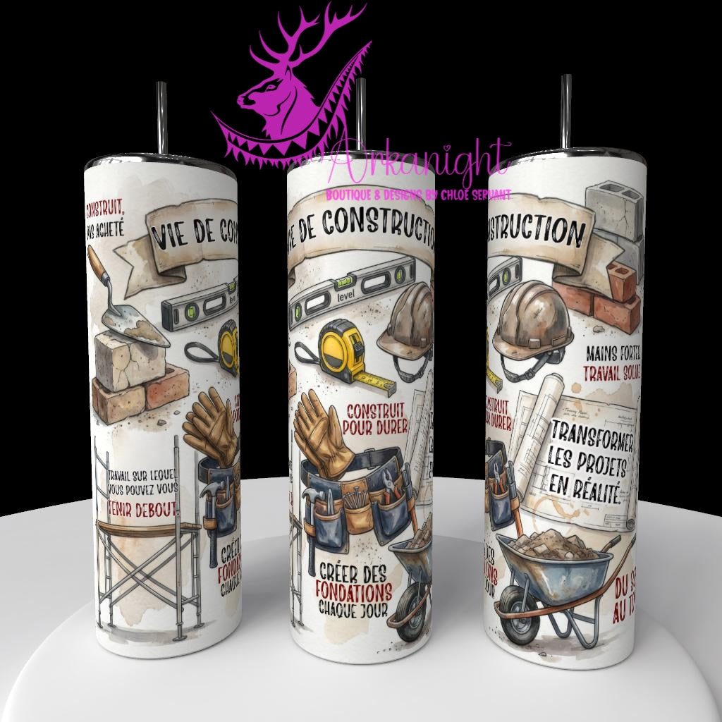 Gourde sur commande - Collection Métiers & Occupations - Vie Construction