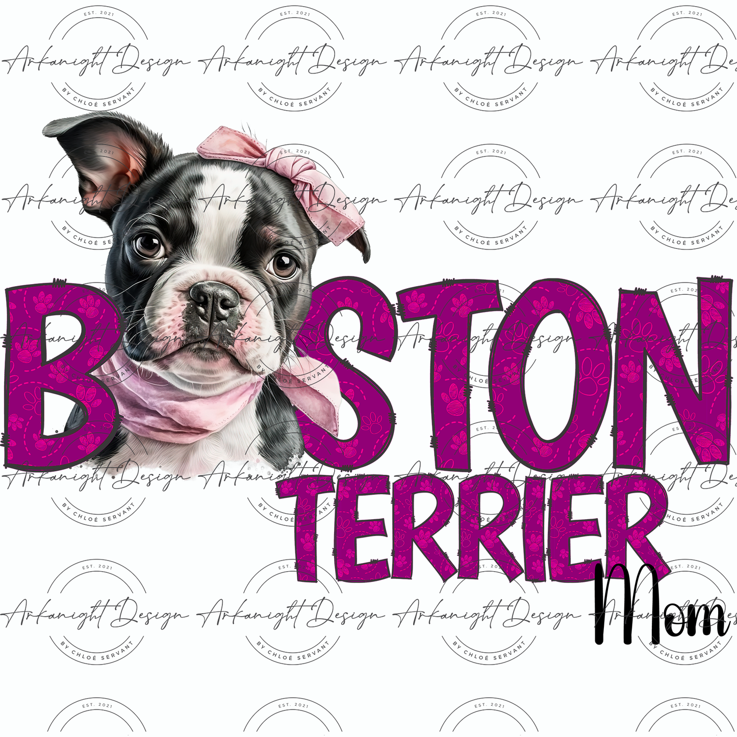 Boston Terrier mom
