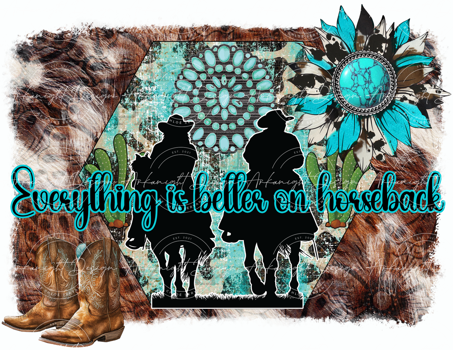 Everything is better on horseback