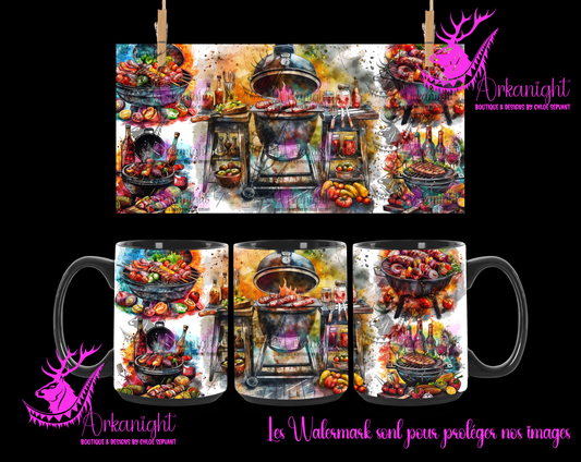 Tasse en céramique sur commande - BBQ & Bières