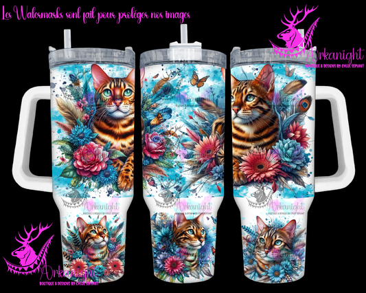 Gourde 40 oz sur commande - Bengal - 02