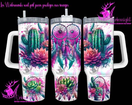 Gourde 40 oz sur commande - Cactus