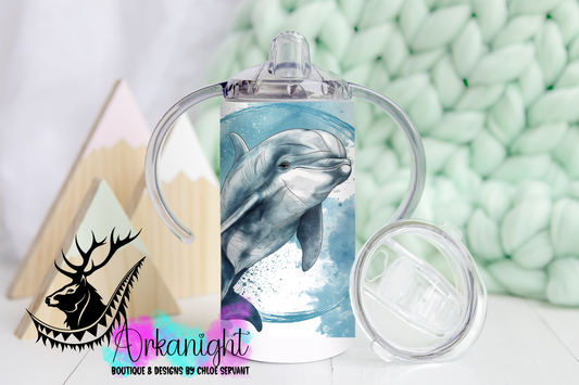 Gourde - Biberon Évolutif sur commande - Lines Art - Daulphin