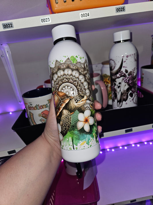 Bouteille d'eau 17 OZ - Isotherme - Mandalas Turtles