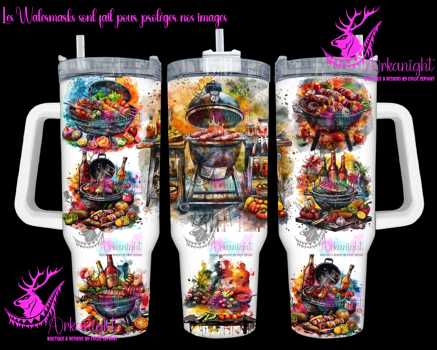 Gourde 40 oz sur commande - BBQ & Bières