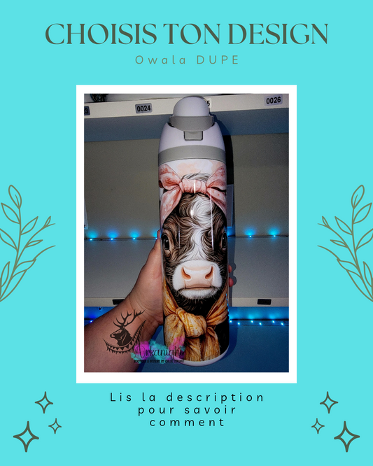 Owala DUPE 22 oz sur commande - Choisis ton design dans la section numériques 20 oz