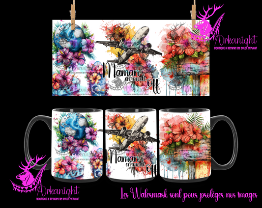 Tasse en céramique sur commande - Maman en mode off