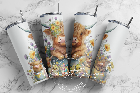 Gourde - Pâques - Highland Cow