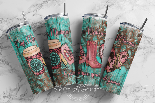 Gourde - Café , Musique country et chevaux