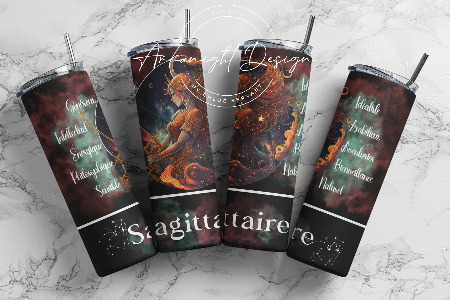 Gourde - Sagittaire- Français - Noir