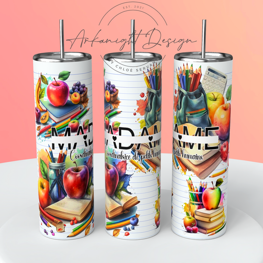 Gourde - Madame "personnalisé" , Coordonnatrice de petits humains