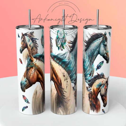 Gourde - Chevaux sauvages