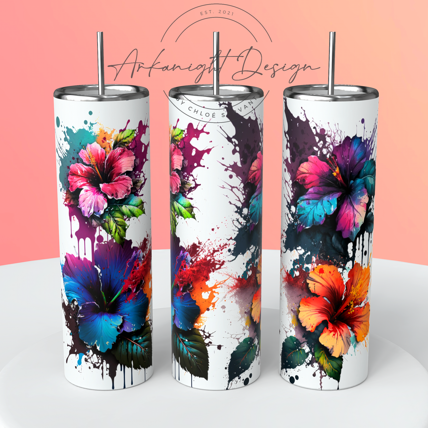 Gourde - Watercolor Plumeria