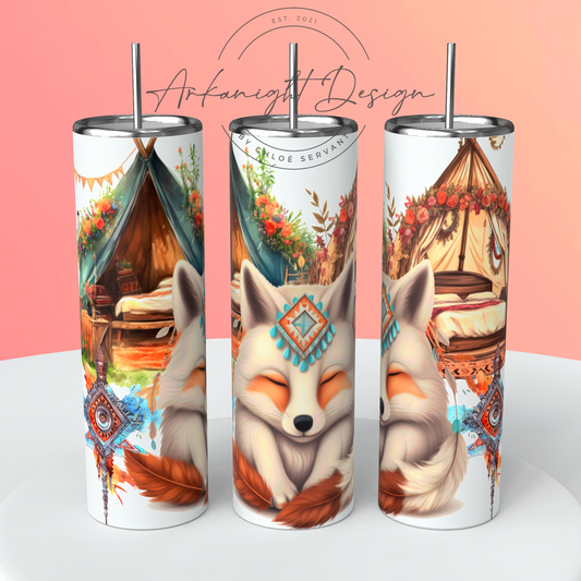 Gourde - White Boho Fox