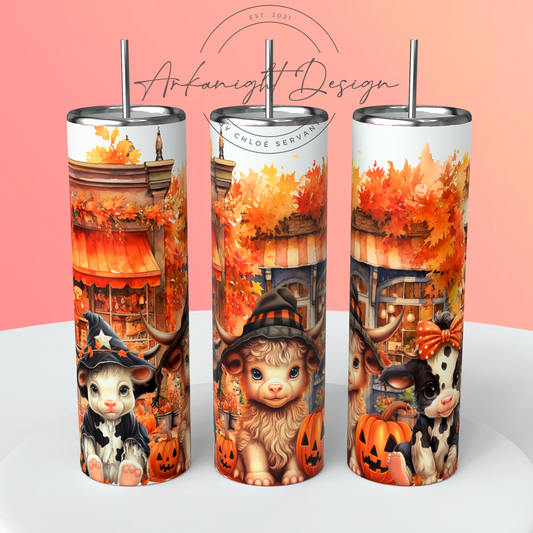 Halloween Cow's into towns