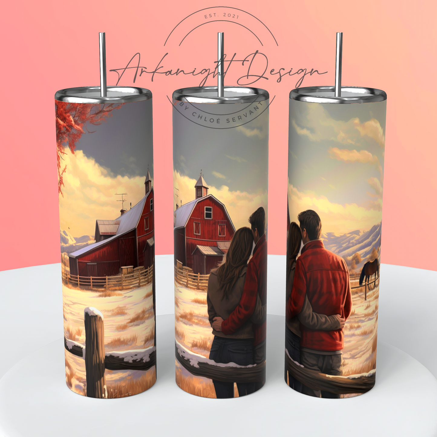 Winter Ranch couple - 04