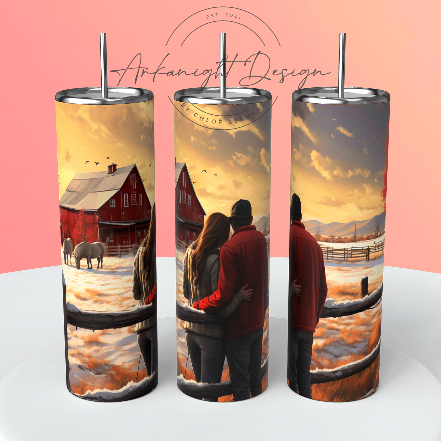 Winter Ranch couple - 03