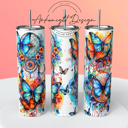 Gourde - Watercolor Boho Butterfly