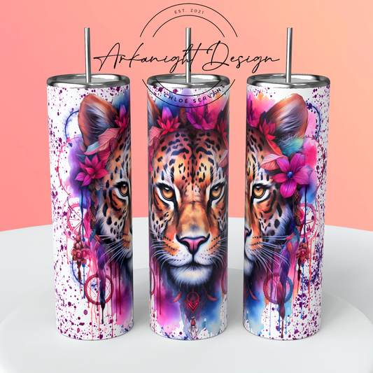 Gourde - Watercolor Boho Leopard