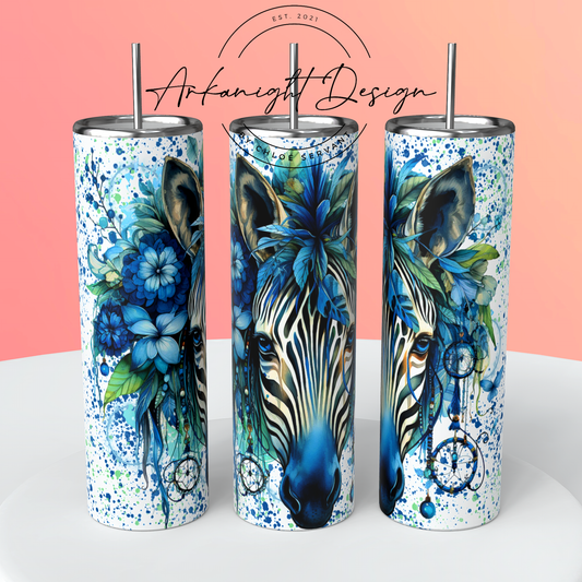 Gourde - Watercolor Boho Zebra