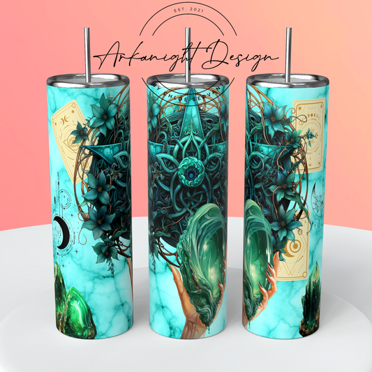 Gourde - Malachite Crystal