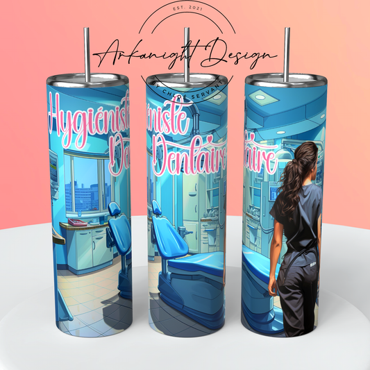 Gourde sur commande -  Hygiéniste Dentaire - Brune foncée