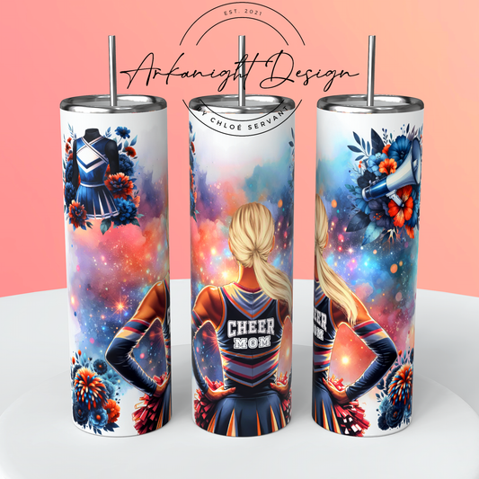 0005 -Gourde - Cheer Mom - Cheveux Blond