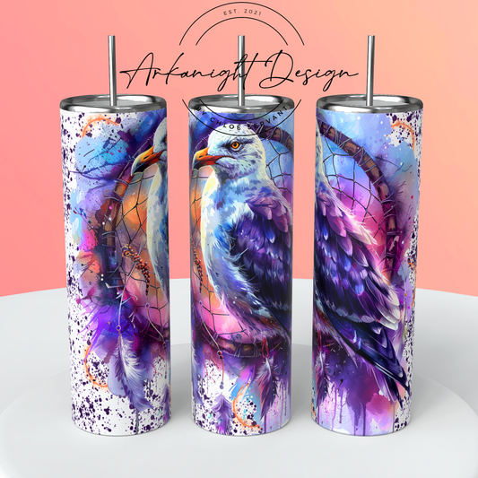 Gourde sur commande - Watercolor Boho Goeland