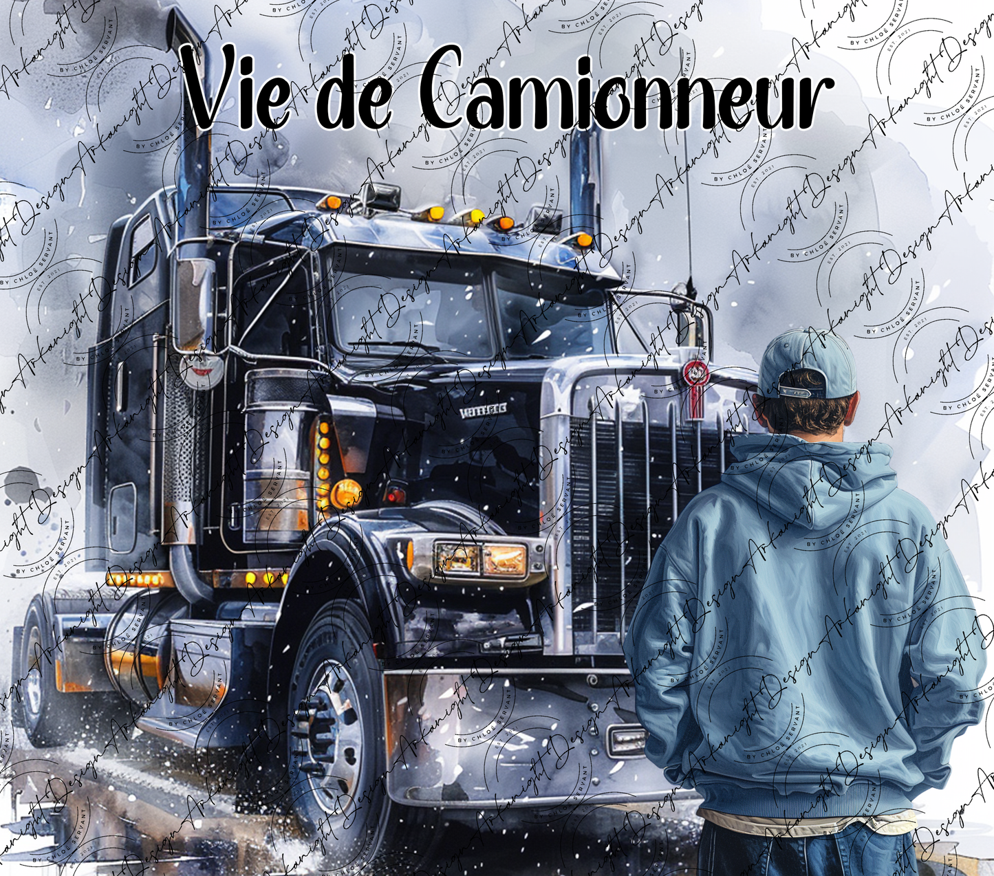 Vie de Camionneur - Noir
