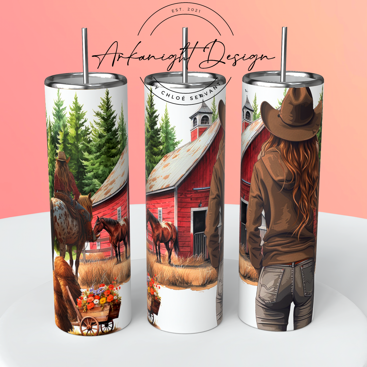 Gourde sur commande - équitation Mom - Sans Texte - Ajouter un prénom