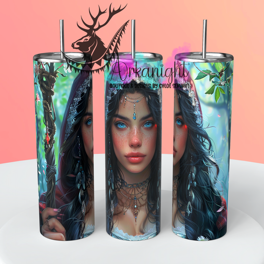 Gourde sur commande - Dark Haired Mage