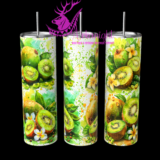 Gourde sur commande - Watercolor Kiwi