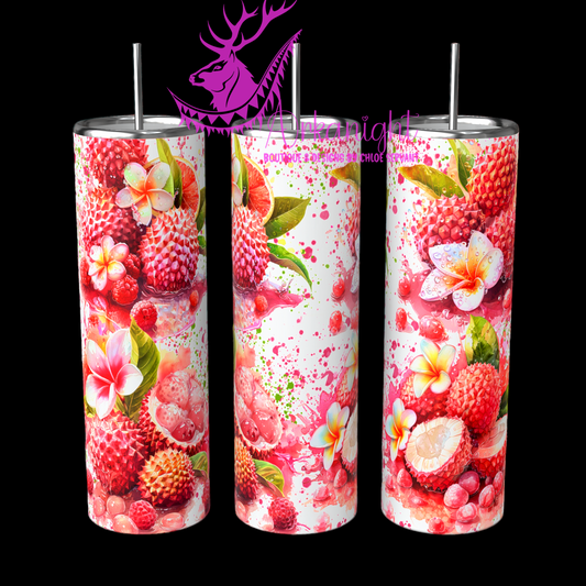 Gourde sur commande - Watercolor Litchi