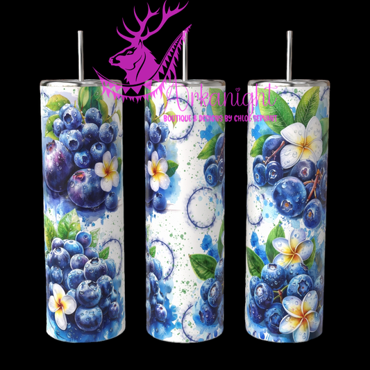 Gourde sur commande - Watercolor Blueberry