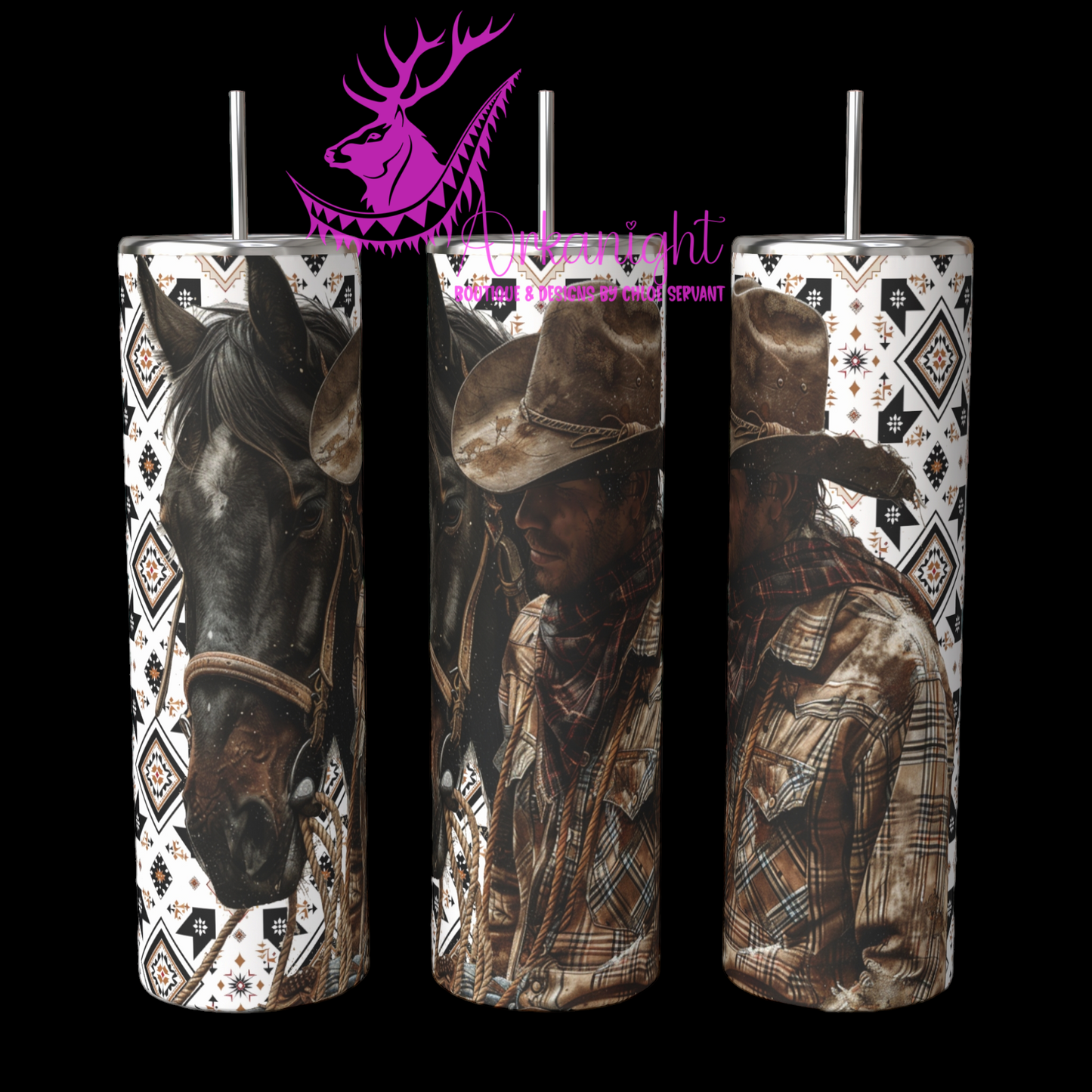 Gourde sur commande - The Cowboy