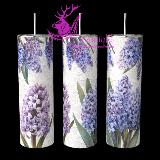 Gourde sur commande - Purple Hyacinthe and Lace