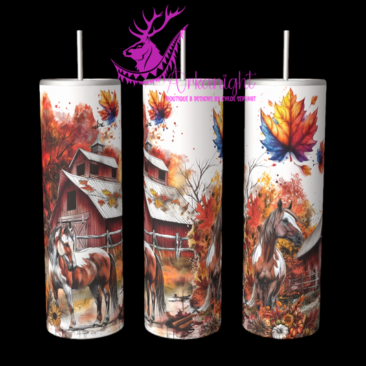 Gourde sur commande - Autumn 2024 - Folle des cheveaux et de l'automne - Sans Texte