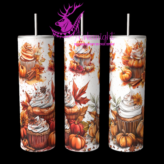 Gourde sur commande - Autumn 2024 - Pumpkin Spice cupcake