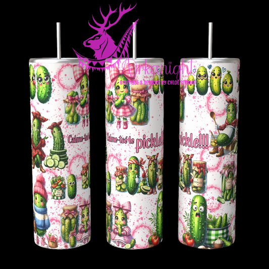 Gourde sur commande - Autumn 2024 - Calme-toé le Pickle - Rose