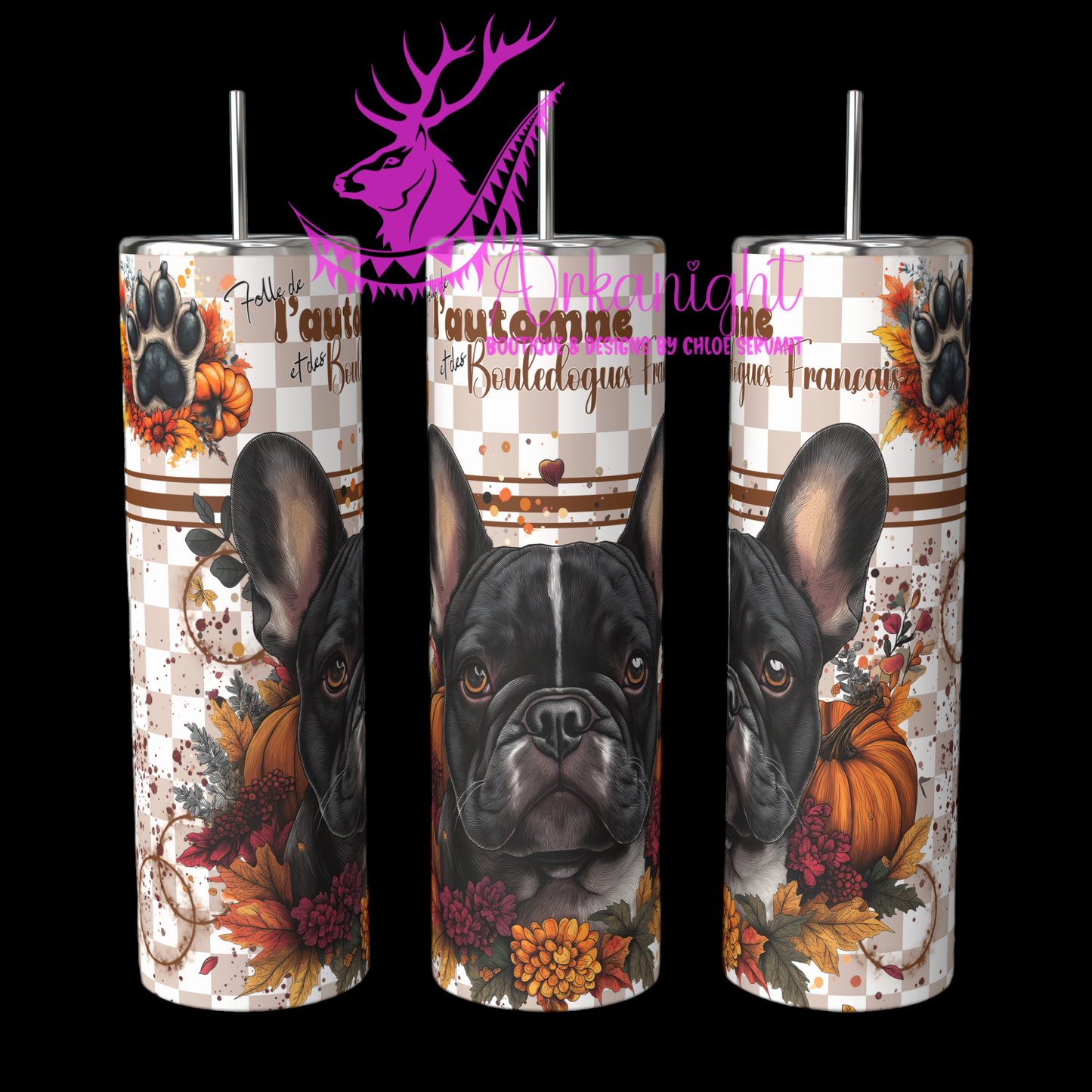 Gourde sur commande - Autumn 2024 - Frenchie - Black