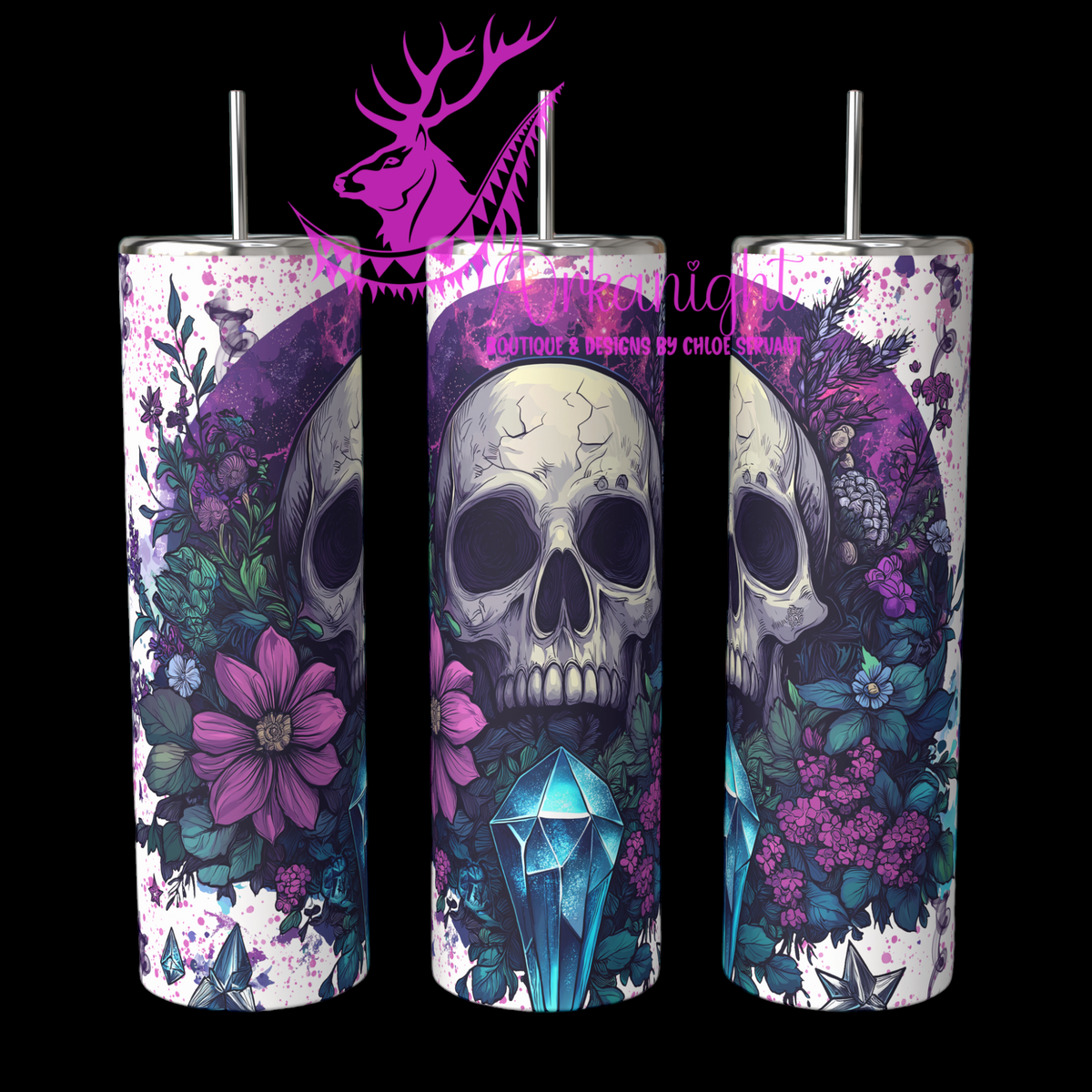 Numérique - Autumn 2024 - Dark Purple Circle Skull