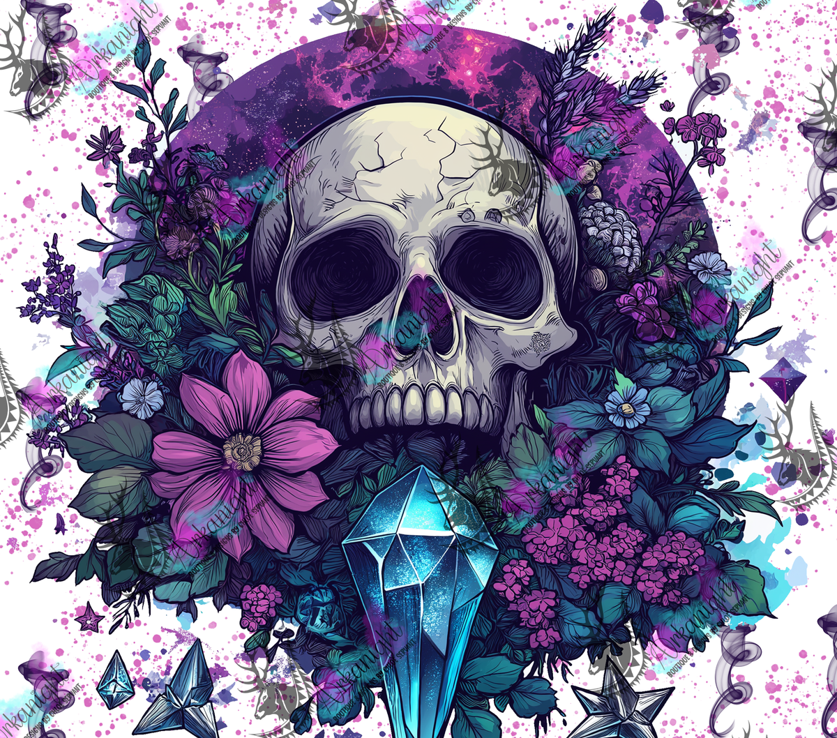 Numérique - Autumn 2024 - Dark Purple Circle Skull