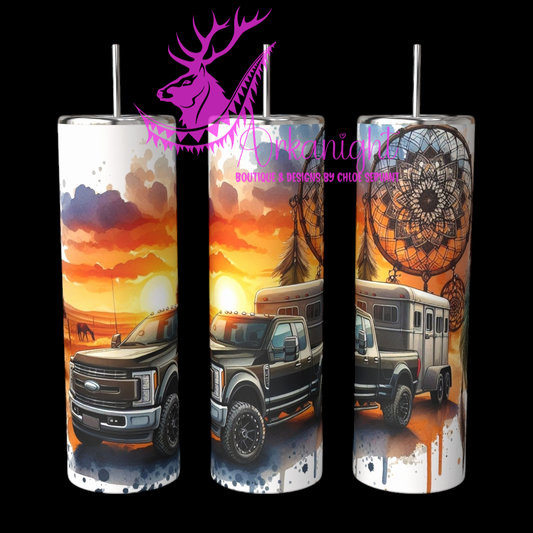 Gourde sur commande - Collection Voyage 2024 - Truck and Horse Trailer - 04