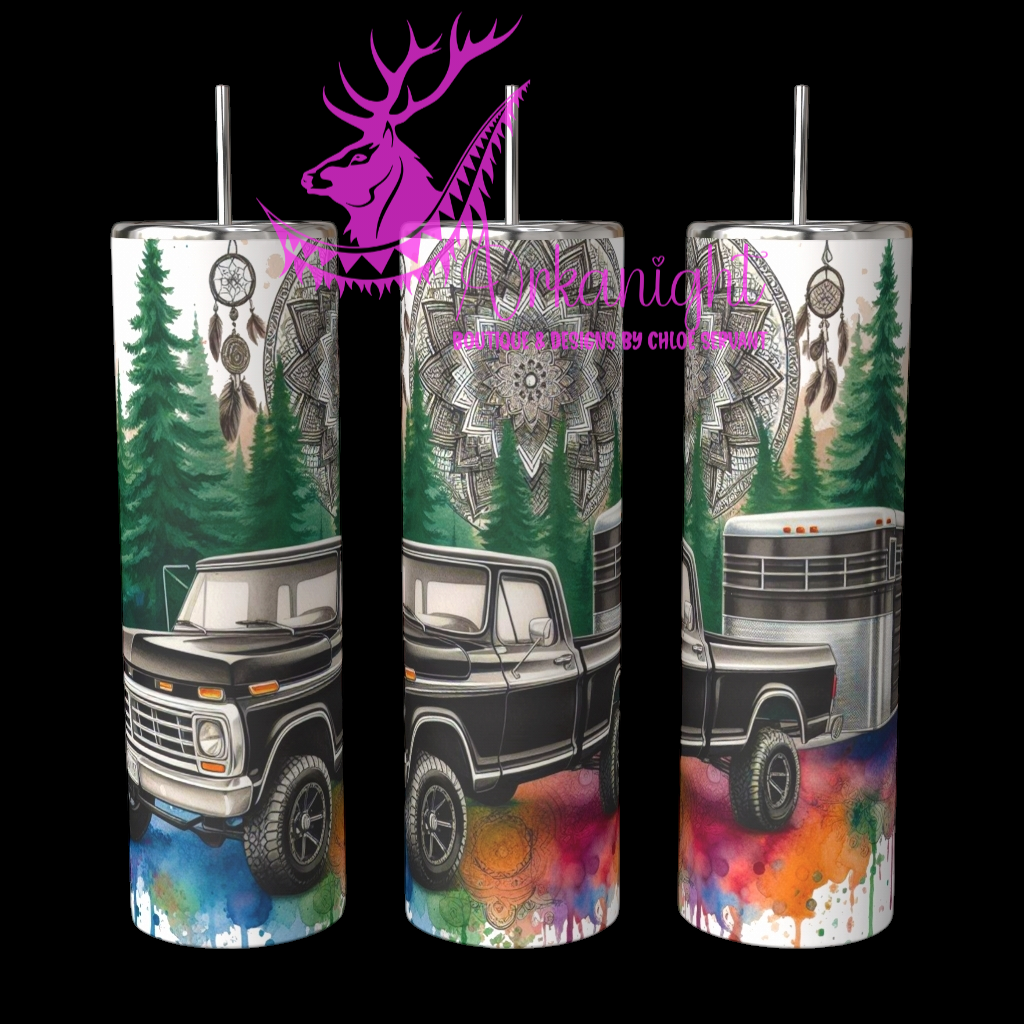 Gourde sur commande - Collection Voyage 2024 - Truck and Horse Trailer- 05