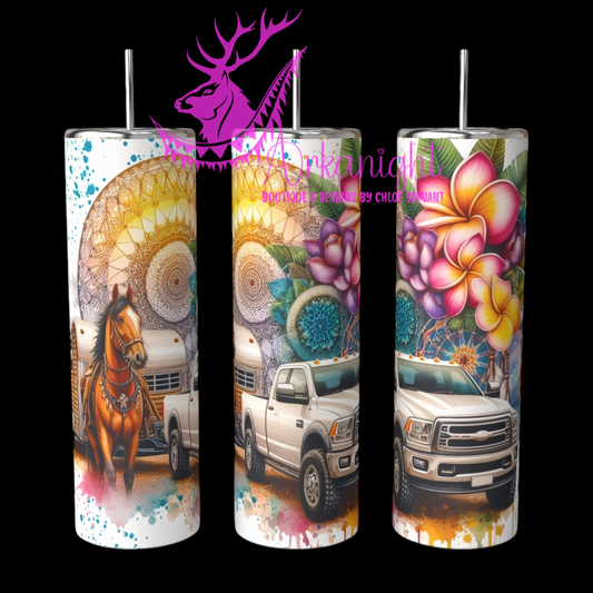 Gourde sur commande - Collection Voyage 2024 - Truck and Horse Trailer- 12