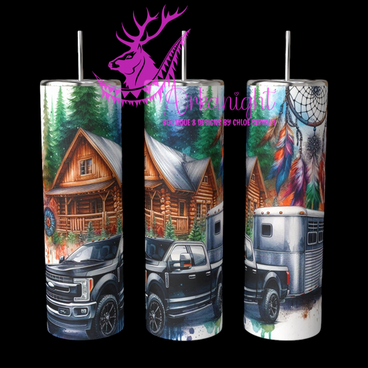 Gourde sur commande - Collection Voyage 2024 - Truck and Horse Trailer- 18