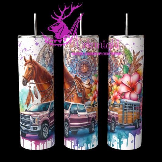 Gourde sur commande - Collection Voyage 2024 - Truck and Horse Trailer- 08