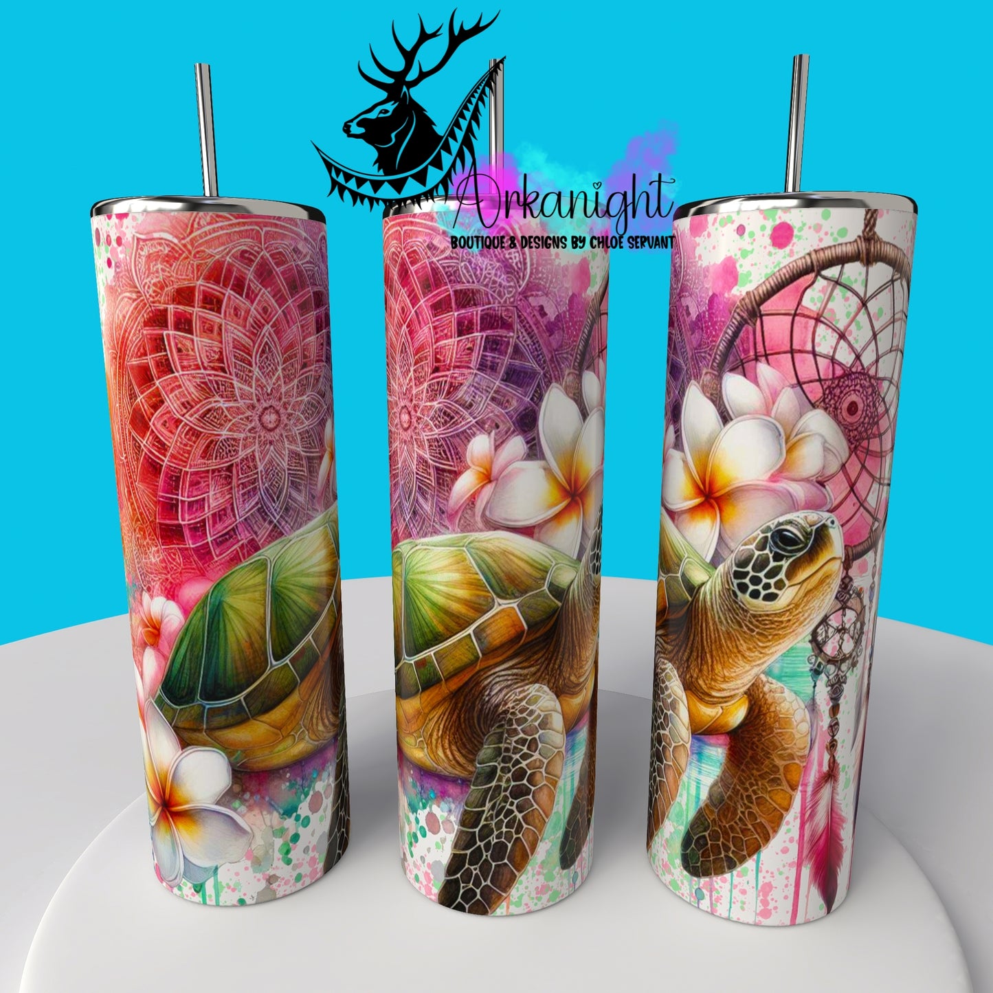 Gourde sur commande - Collection de la mer - Turtle - 02